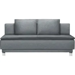 Schlafsofa in Webstoff Grau