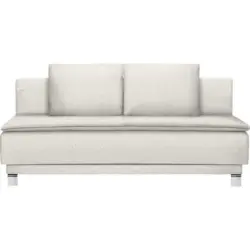 Schlafsofa in Webstoff Beige