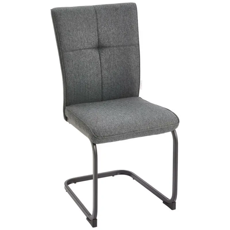 Schwingstuhl in Eisen Webstoff