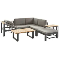 Loungegarnitur 15-teilig 224/147 cm