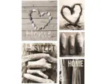 Hornbach Leinwandbild Home Sweet Home 5er-Set 60x80 cm