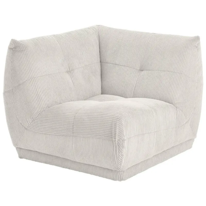Sofaelement in Kord Weiß