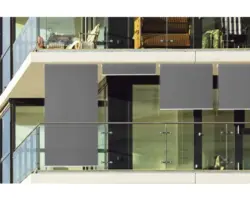 HDPE Außenrollo Sonnenrollo grau 100x240 cm