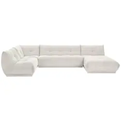 Wohnlandschaft in Kord Wei&szlig;