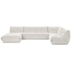 Wohnlandschaft in Kord Wei&szlig;