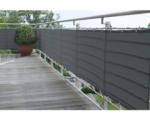 Balkonumrandung 90 x 300 cm anthrazit