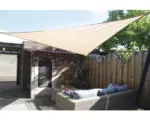 Hornbach Sonnensegel Dreieck Coolfit sand 500x500x500 cm