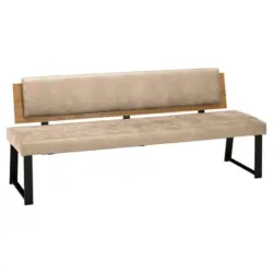 Sitzbank 200/85/60 cm in Beige