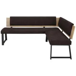 Eckbank 200/160 cm in Dunkelbraun