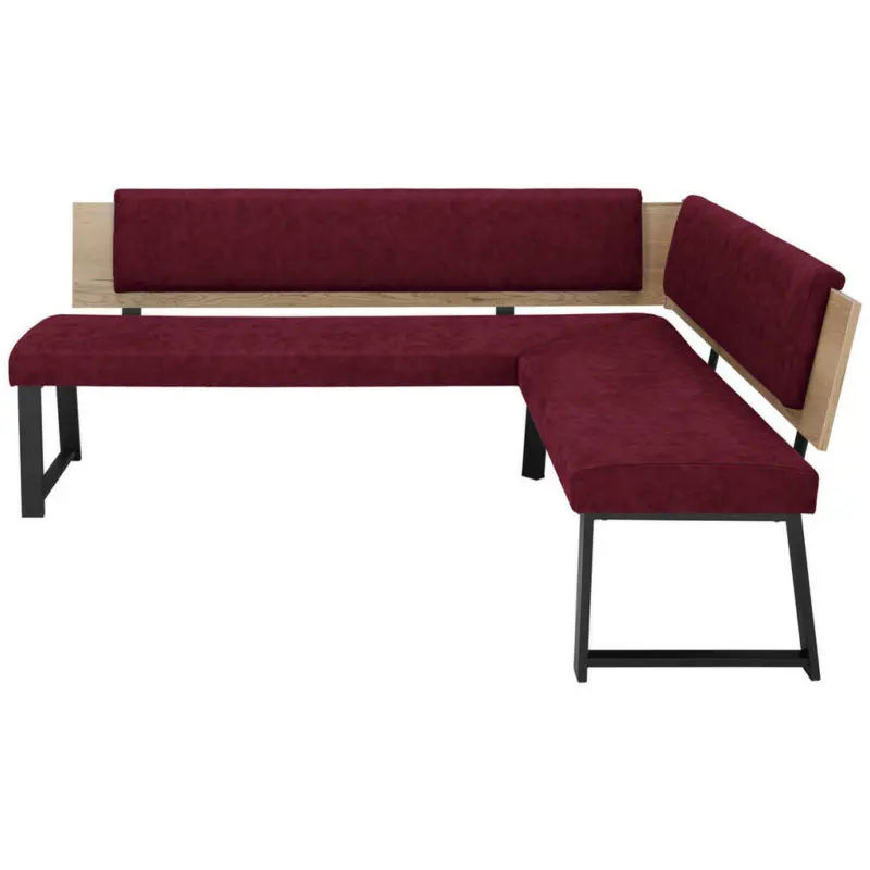 Eckbank 200/160 cm in Dunkelrot