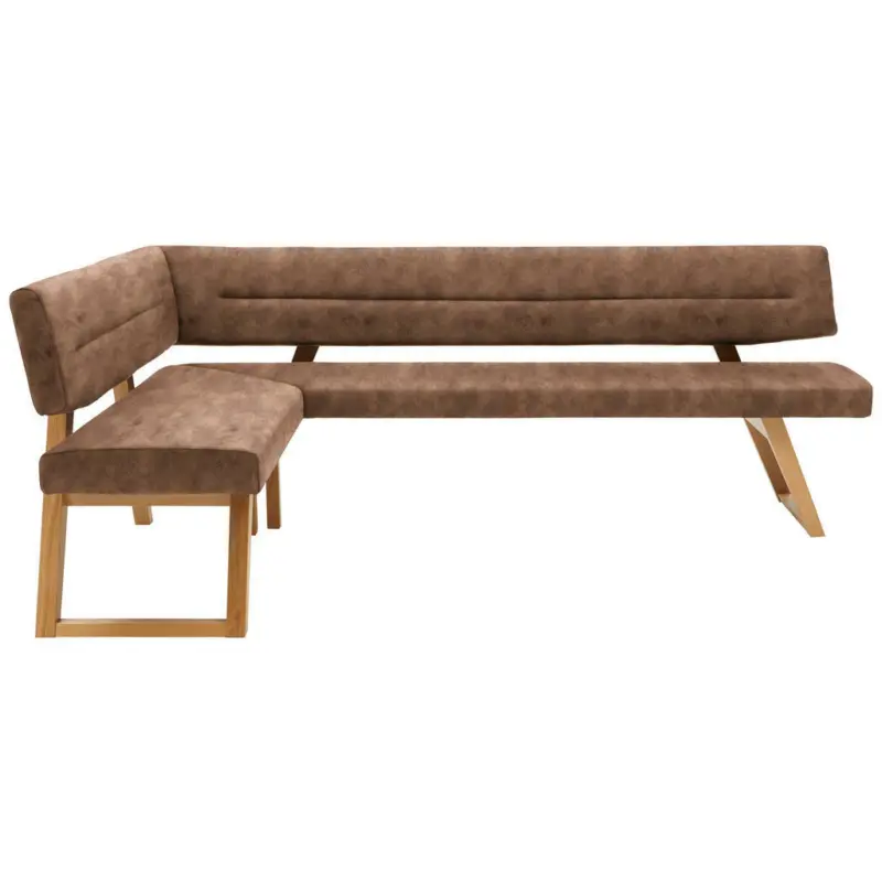 Eckbank 155/205 cm in Cognac