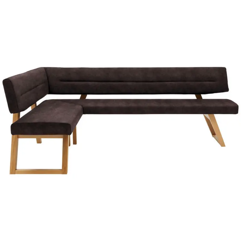 Eckbank 155/205 cm in Dunkelbraun