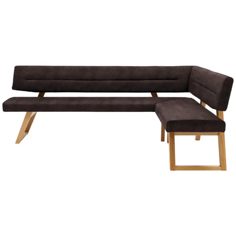 Eckbank 195/155 cm in Dunkelbraun