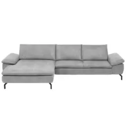 Ecksofa in Mikrofaser Hellblau