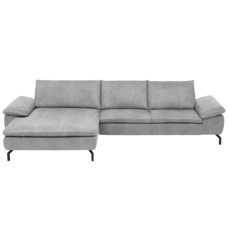 Ecksofa in Mikrofaser Hellblau