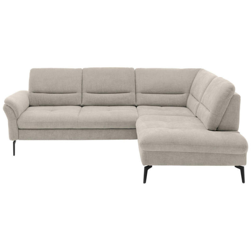 Ecksofa in Webstoff Beige