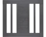 Hornbach Einzeltor Konsta Fenris ohne Schloßfräsung 90 x 90 cm basaltgrau