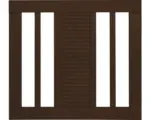 Hornbach Einzeltor Konsta Fenris ohne Schloßfräsung 90 x 90 cm braun