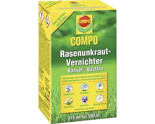 Rasenunkraut-Vernichter Banvel® Quattro Compo 375 ml zum spritzen und gießen Reg.Nr. 3191-907