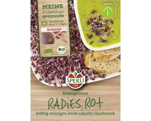 Keimsprossen Sperli Bio Keimsprossen 'Radieschen rot'