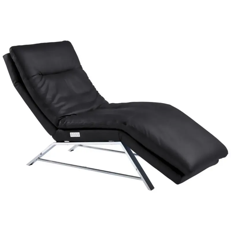Liege in Echtleder Schwarz