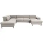 XXXLutz Lauterach - Ihr M&ouml;belhaus bei Bregenz Wohnlandschaft in Webstoff Ecru