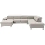 XXXLutz Lauterach - Ihr M&ouml;belhaus bei Bregenz Wohnlandschaft in Webstoff Ecru