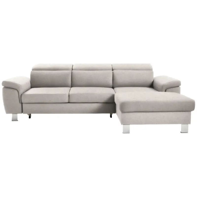 Ecksofa in Webstoff Ecru