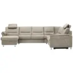 XXXLutz Lauterach - Ihr M&ouml;belhaus bei Bregenz Wohnlandschaft in Mikrofaser Naturfarben