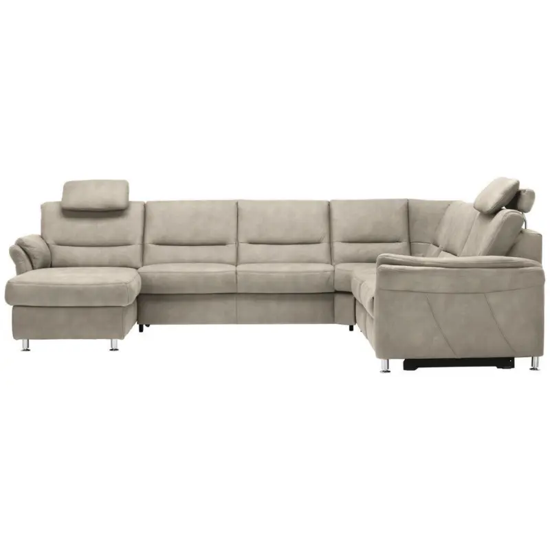 Wohnlandschaft in Mikrofaser Naturfarben