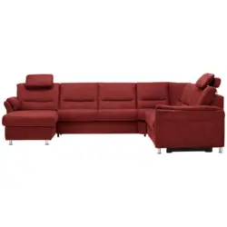 Wohnlandschaft in Mikrofaser Rot