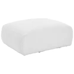 Sofaelement in Flachgewebe, Teddystoff Weiß