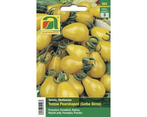 Gemüsesamen Austrosaat Tomate 'Yellow Pearshaped' (Gelbe Birne)