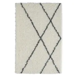 Hochflorteppich My Shaggy Raute