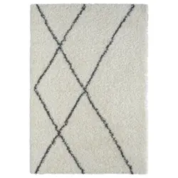 Hochflorteppich My Shaggy Raute