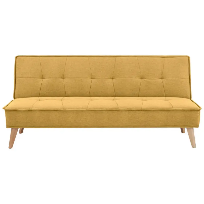 Schlafsofa in Webstoff Gelb