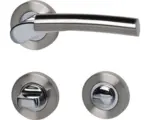 Hornbach Rosettengarnitur WC Solid-7 Chrom poliert/edelstahlfarbig satiniert