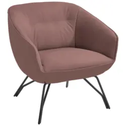 Sessel in Echtleder Beere