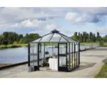 Hornbach Gewächshaus JULIANA Oase Sicherheitsglas 3 mm 296x296 cm anthrazit