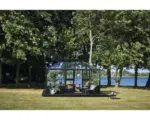 Hornbach Gewächshaus JULIANA Grand Oase 13,0 m² 3 mm Sicherheitsglas für Mauerfundament 439 x 296 cm anthrazit