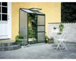 Hornbach Anlehngewächshaus Halls Altan 2 Hohlkammerplatten 4 mm 69x132 cm grün