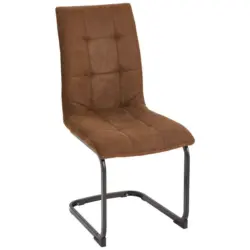 Schwingstuhl in Eisen Mikrofaser