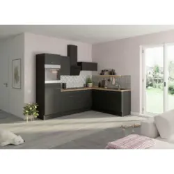 Eckküche 270/200 cm in Anthrazit