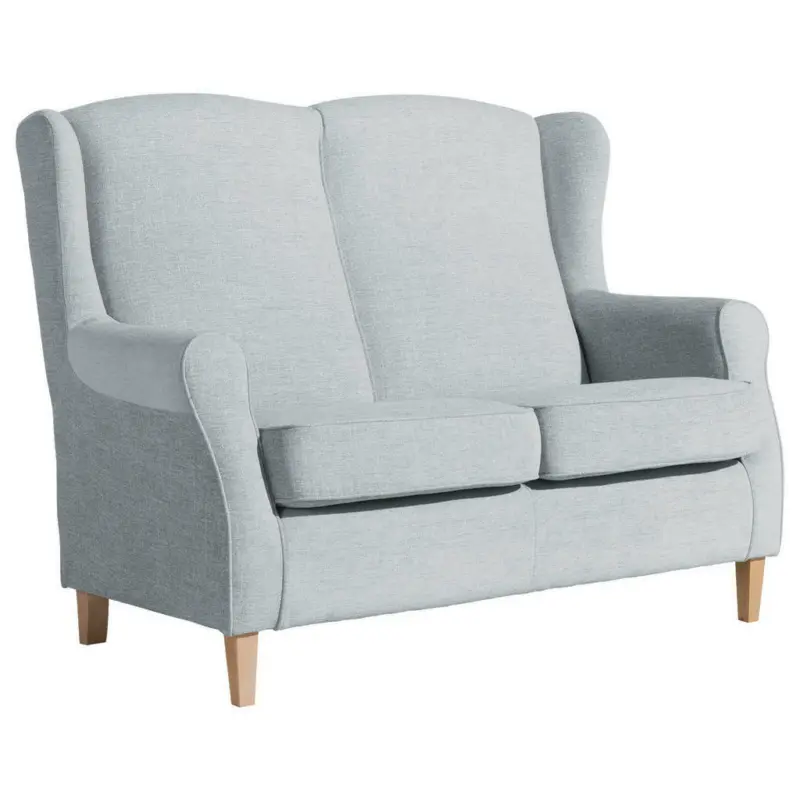 Zweisitzer-Sofa in Chenille Grau