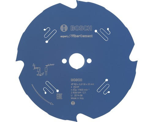 Kreissägeblatt Expert for Fiber Cement Ø160x2,2/1,6x20 mm Z4