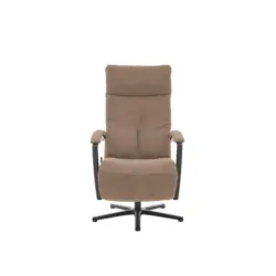 Relaxsessel in Textil Hellbraun