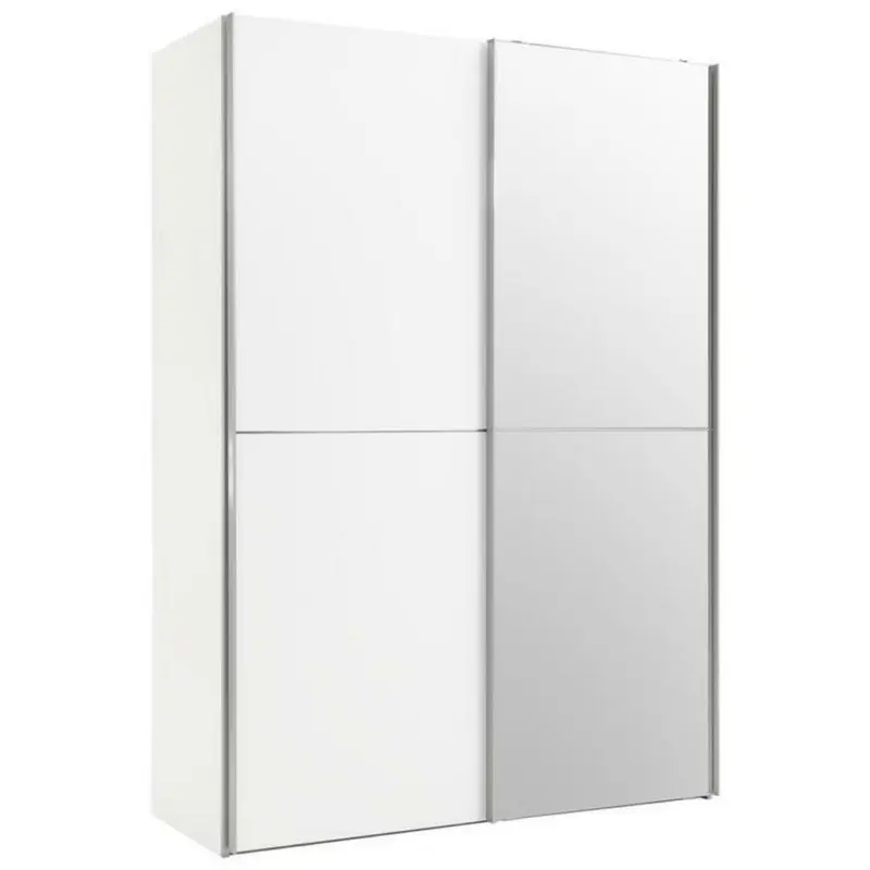 Schwebetürenschrank in Weiß
