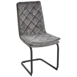 Schwingstuhl in Eisen Samt