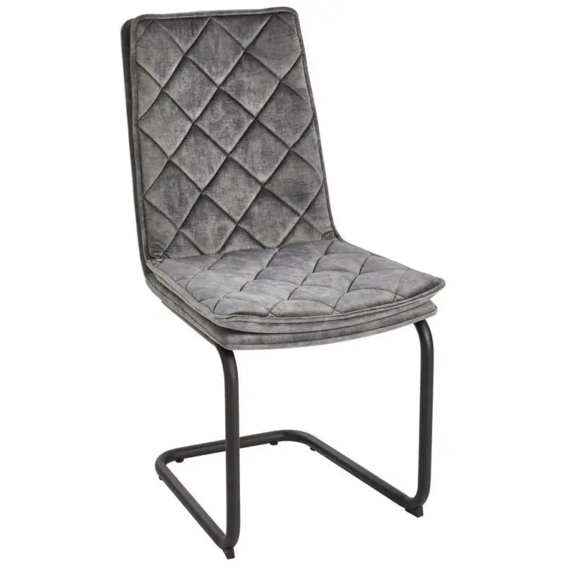 Schwingstuhl in Eisen Samt