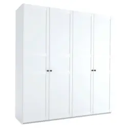 Dreht&uuml;renschrank in Wei&szlig;